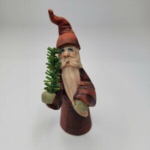Allyson Nagel 1994 Santa Figurine Figure Doll Tree Evergreen Signed